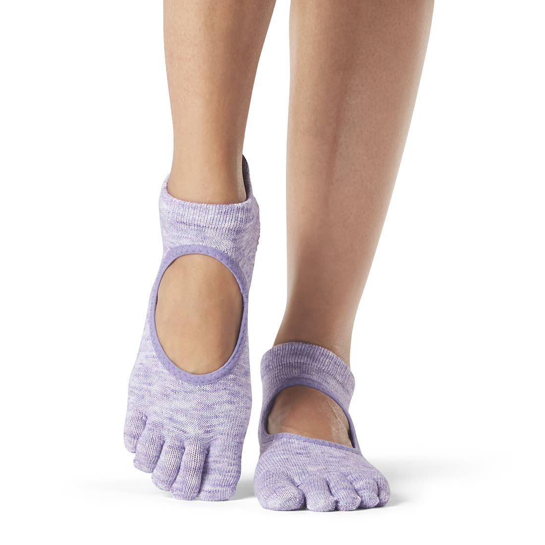 Grip H/T Bellarina Heather Purple: Medium / Half Toe