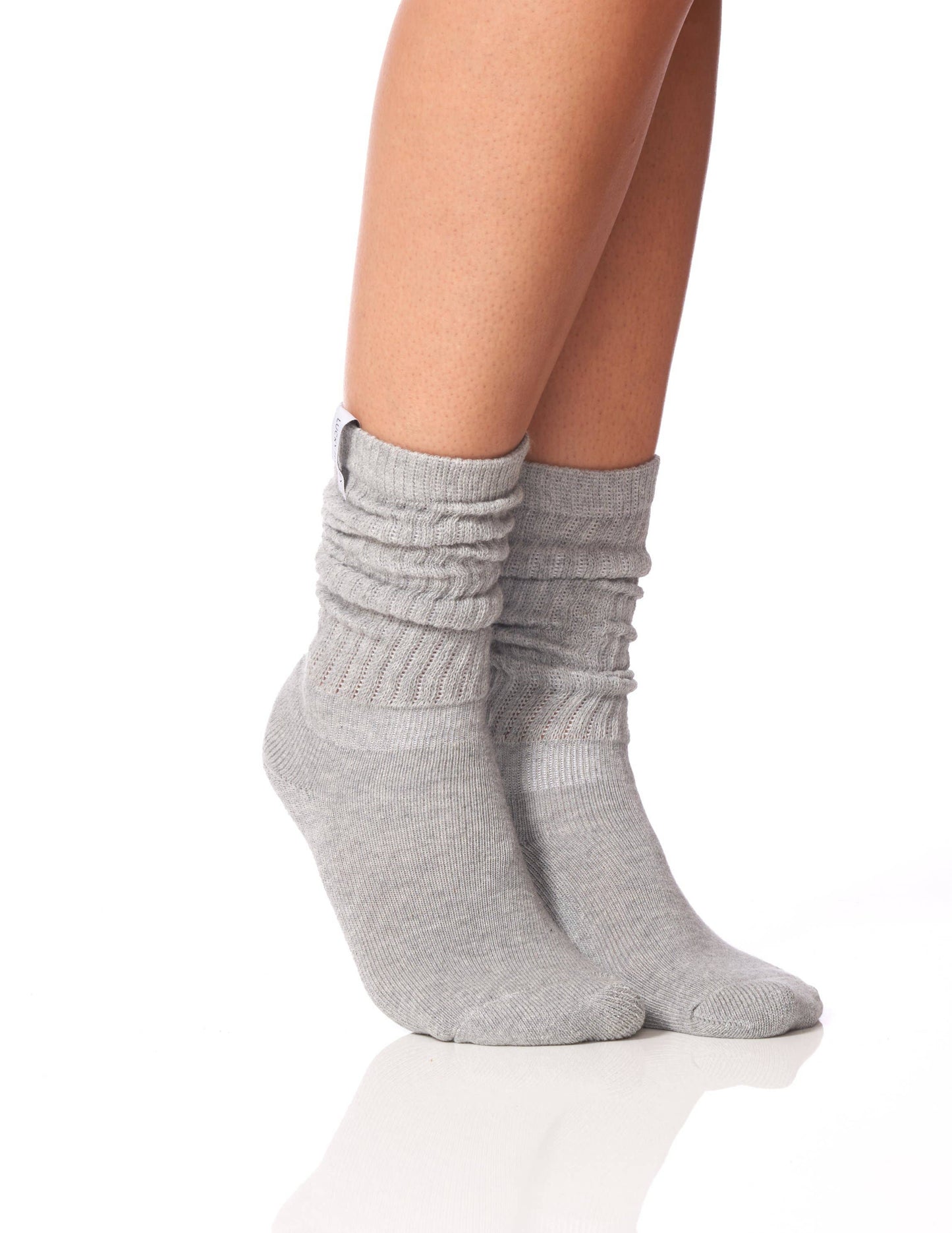 The Lightweight Scrunchie Sock Grey