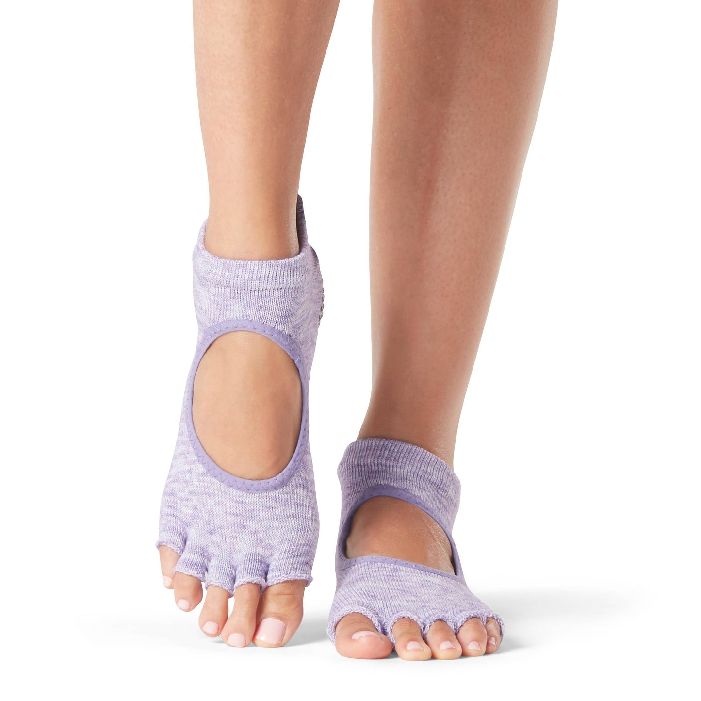 Grip H/T Bellarina Heather Purple: Medium / Half Toe