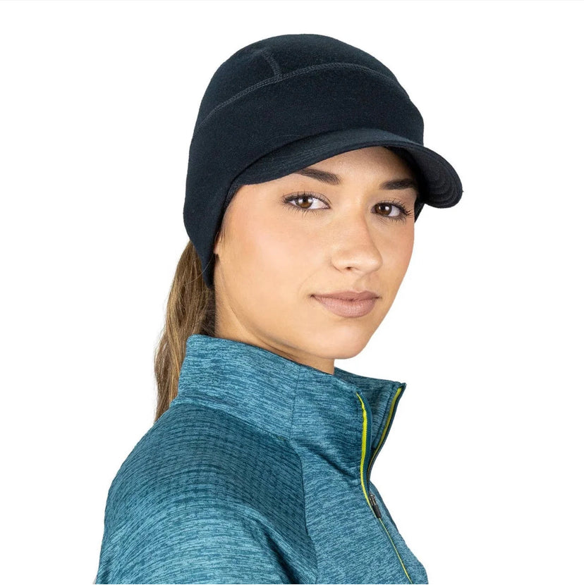 Merino Wool Ponytail Hat for Women